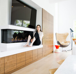 Coco Rocha proudly displaying her newly designed home.