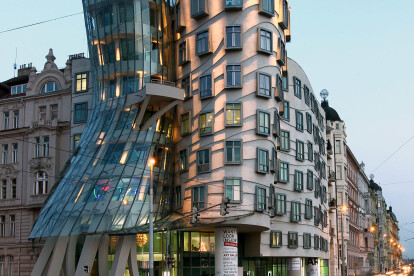 The Dancing House is one of the most famous buildings in the Czech capital.