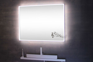 A-line LED Illuminated mirror with sound