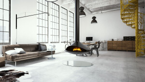 Gioia | Single-Sided Suspended Vapor-Fire Fireplace