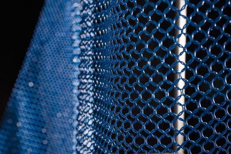alphamesh ring mesh 12.0 stainless steel RAL 5010 gentian blue