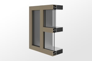 YCW 700 Thermally Improved, Outside Glazed Curtain Wall System