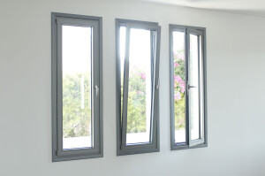 MU2075 hinged aluminum window system for energy efficiency, sound reduction and safety