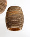Beehive lampshade made from recycled cardboard