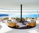 Panoramic views from the lobby of the Southern Ocean Lodge in Australia.