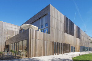 Cladding: HTT custom wood profiles