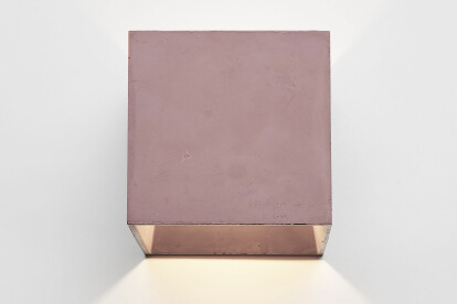 Cromia colored concrete wall lamp