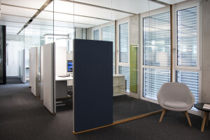 Lindner Life Nature interior partition walls with sustainable oak frames