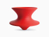 Spun outdoor sculptural chair made from polyethylene