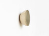 Round Beech Wood & Brass Wall Hook / Knob