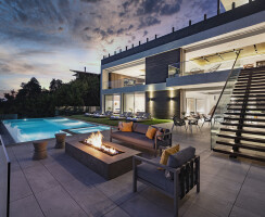 Los Tilos Hollywood Hills modern resort style home for luxury indoor outdoor living