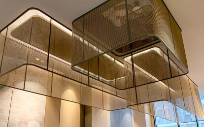 M22-83 mesh ceiling light fixture