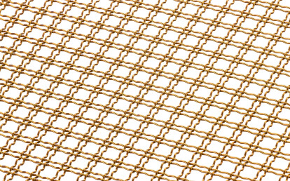 M22-28 Woven Wire Mesh in Brass Metal