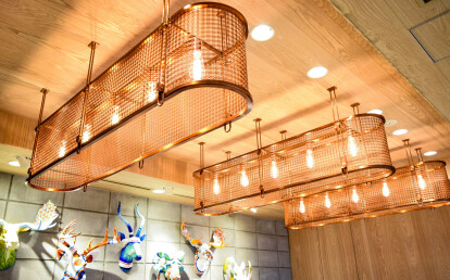 M22-28 Woven Wire Mesh in Lighting Accent