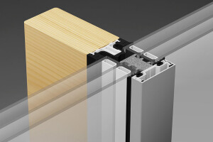 THERM+ H-I timber curtain wall