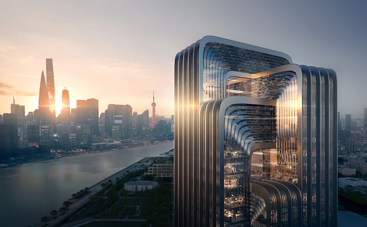 Zaha Hadid Architects wins competition for the China Energy Conservation and Environmental Protection (CECEP) headquarters with greenest building in Shanghai