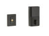 Contemporary Evolved Deadbolt with 5162 Lever in Satin Black