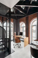 Workspace in the tower of business center NEVKA