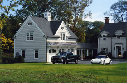 Detached garage addition