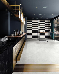 Ceramiche Piemme - Majestic - Floor Apuanian White 60X120cm - Wall Royal Nero 60X120cm - Abbey Road 60X120cm