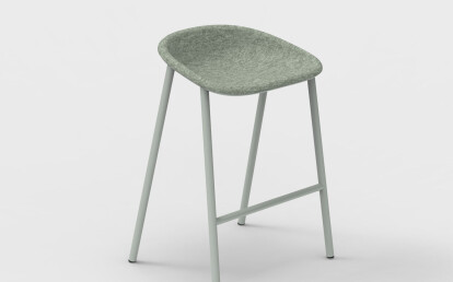 LJ 4 PET Felt Counter Stool by De Vorm