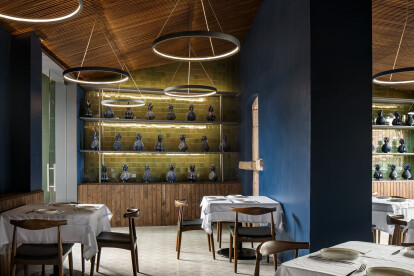 Unified spatial concept accented with Mexican craftsmanship at Santomate