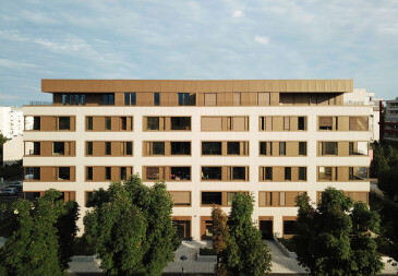 Bužanova Apartments facade detail
