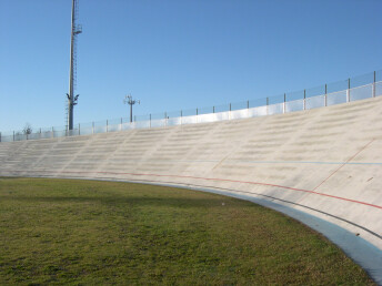 Velodrom track curve details