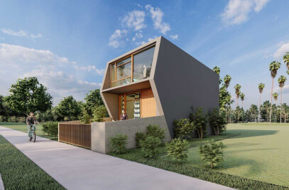 36x13 1BHK Row House Design Plan