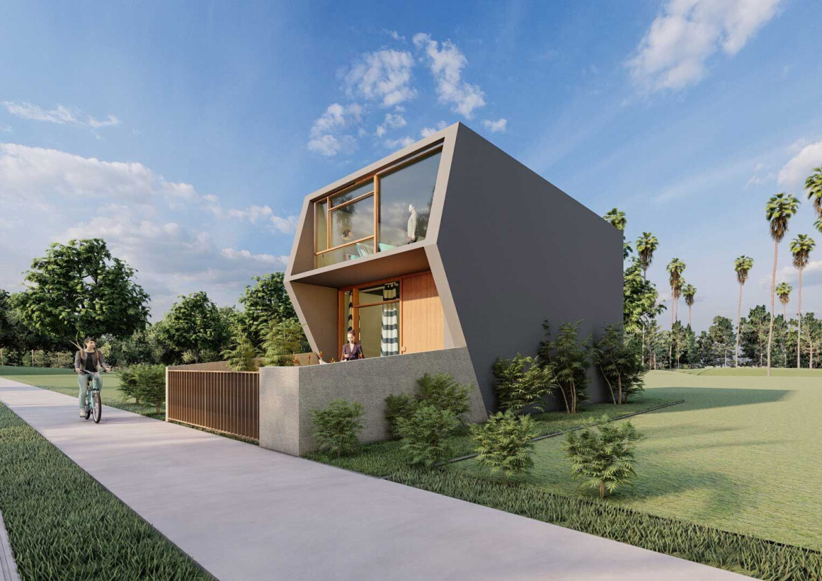 36x13 1BHK Row House Design Plan