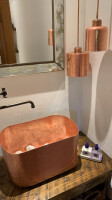 Copper Sink and Lighting