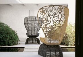 Crinoline outdoor furniture collection inspired by 1800s Italian couture