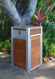 Oahu Modern Trash or Recycling Receptacle