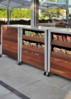 Custom Weatherproof Restaurant Food Service Carts