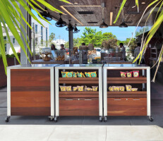 Custom Resort and Restaurant Fixtures from Carts to Screen Wall Planters