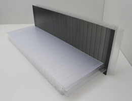 Frosted / matt LBE panels from 40 to 60 mm thickness