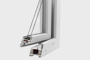 High-performance PVC window