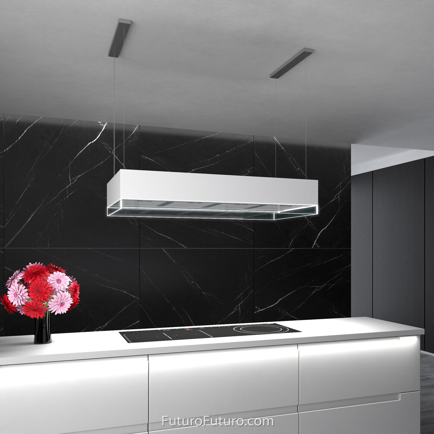 Ductless island 2024 range hood