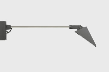 LED surface floodlights with outrigger arm and mounting box - Asymmetrical wide beam light distribution LED surface floodlights with outrigger arm and mounting box - Asymmetrical wide beam light distribution