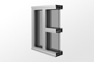 YES 45 CI Center Set, Can Storefront System with Insulating Glass