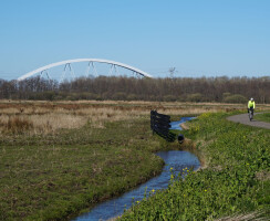 Zandhazenbrug, Spoorbrug Muiderberg