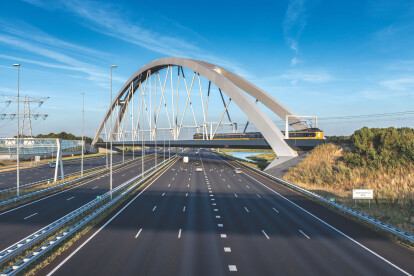 Zandhazenbrug, Spoorbrug Muiderberg