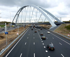 Zandhazenbrug, Spoorbrug Muiderberg