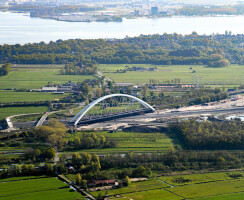 Zandhazenbrug, Spoorbrug Muiderberg