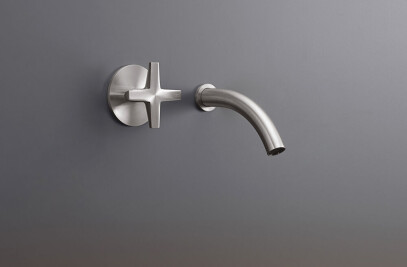 CRX08 - Wall mounted progressive mixer with spout L. 170 mm