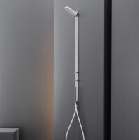 BAR41 - Shower set with Delrin® adjustable shower head P. (205) mm and cylindrical hand shower Ø 18 mm