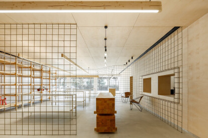 Open plan warehouse concept achieves a playful sense of exploration
