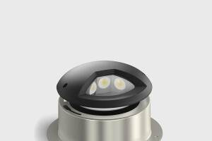 Drive-over LED in-ground luminaires - For illuminating vertical surfaces
