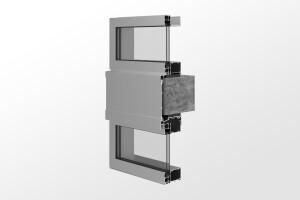 YWW 50T Thermally Broken Window Wall System with Optional Slab Edge Cover