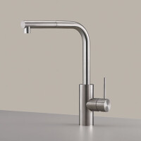 MIL205 - Deck mounted mixer with swivelling spout and pull-out hand shower